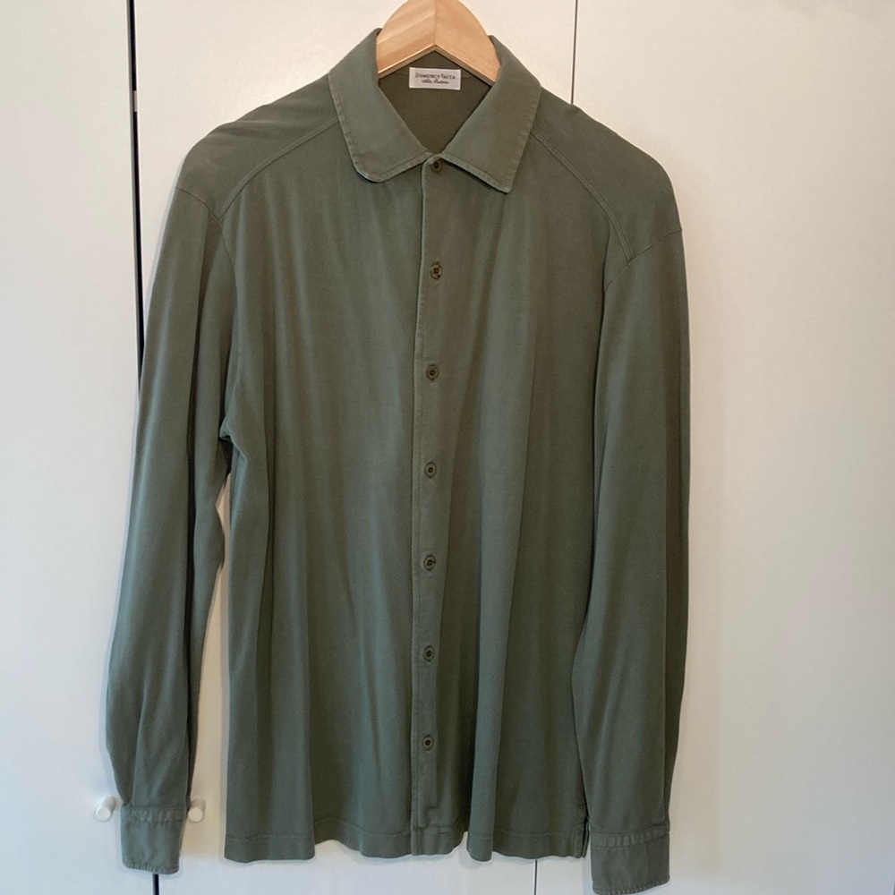Domenico Vacca polo long sleeves sage green L